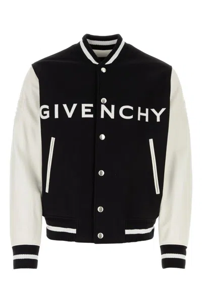 Shop Givenchy Jackets In Blackwhite