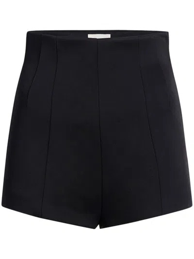 Shop Khaite High-waisted Shorts In Black
