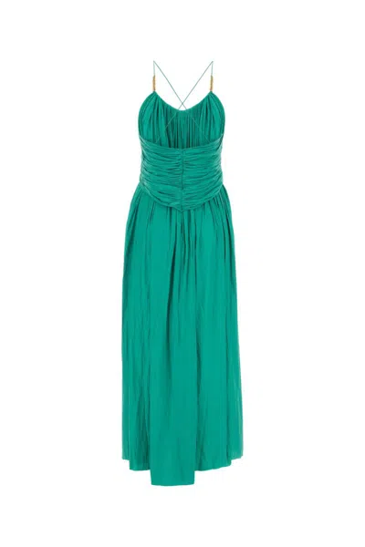 Shop Lanvin Dress In Jade