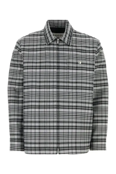 Shop Lanvin Shirts In Grey