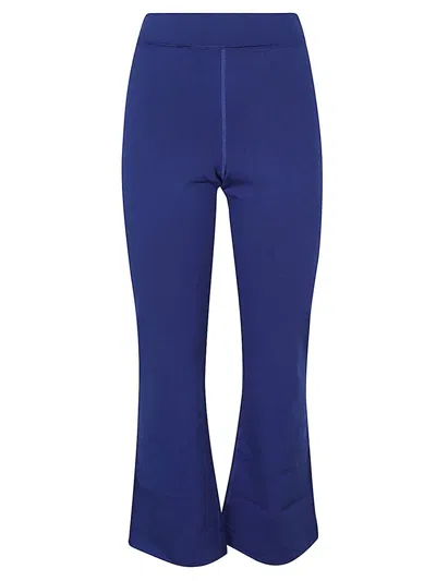 Shop Liviana Conti Flared Cropped Trousers In Blue