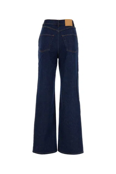 Shop Magda Butrym Jeans In Navy