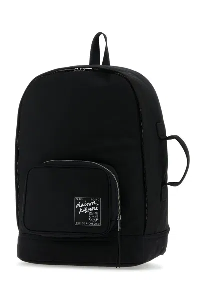 Shop Maison Kitsuné Maison Kitsune Backpacks In Black