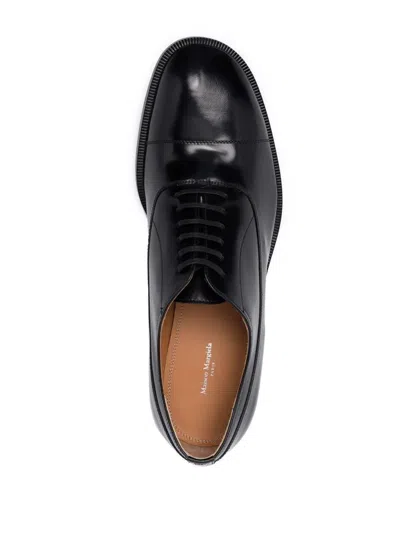 Shop Maison Margiela Leather Oxford Shoes