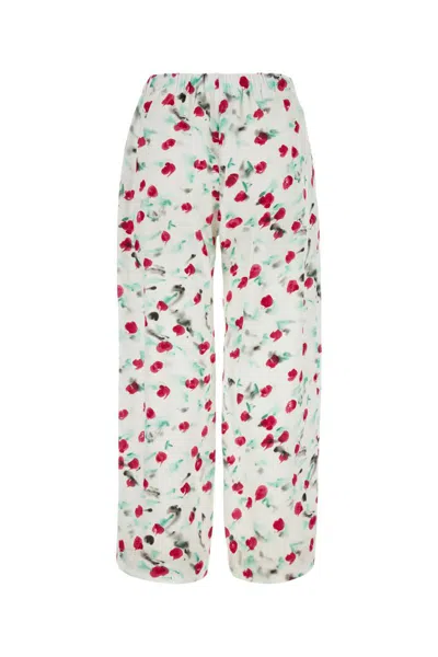 Shop Marni Pants In Lilywhite