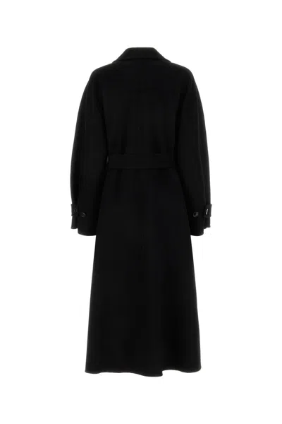 Shop Max Mara Atelier Coats In Black