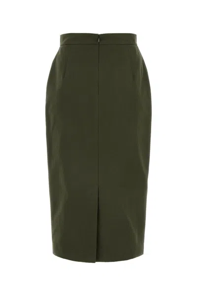 Shop Max Mara Skirts In Greenolive