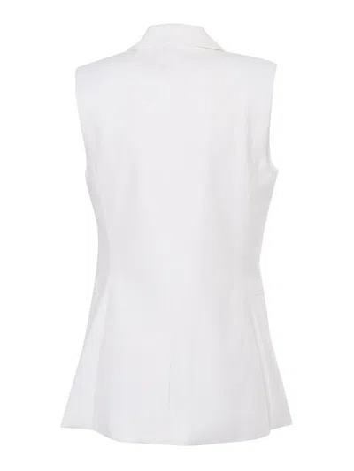 Michael Kors White Sleeveless Blaze In Bianco