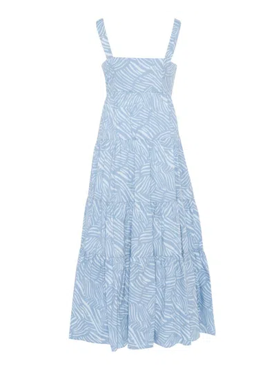 Shop Michael Kors Midi Dress In Blu