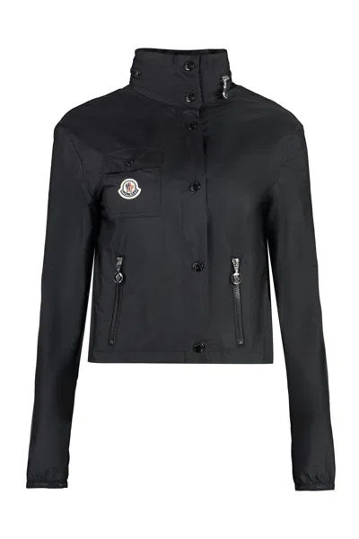 Shop Moncler Lico Techno Fabric Jacket In Black