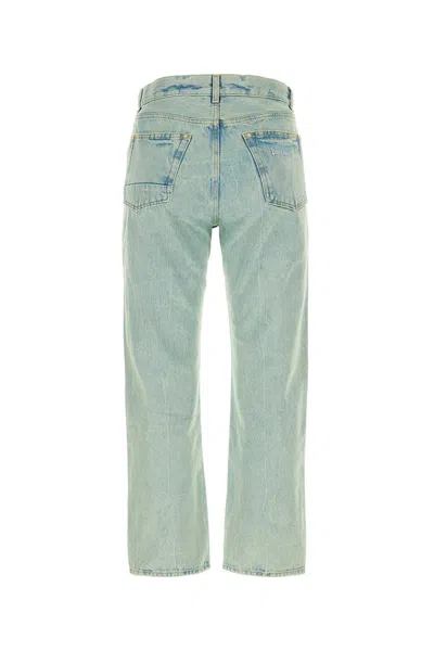 Shop Palm Angels Jeans In Mintoff