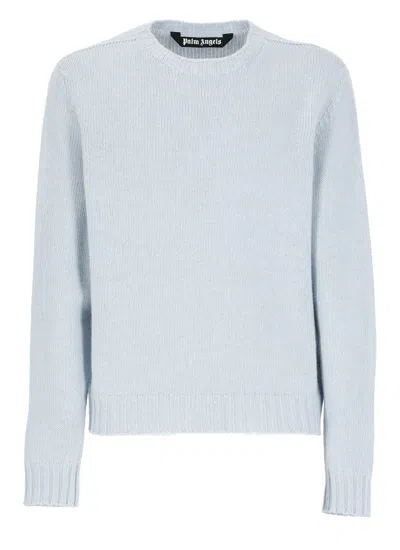 Shop Palm Angels Sweaters Light Blue