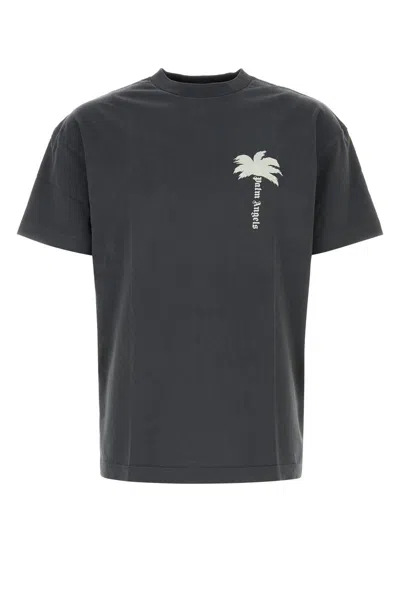 Shop Palm Angels T-shirt In Darkgrey