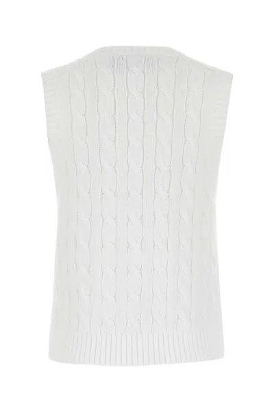 Shop Polo Ralph Lauren Knitwear In White