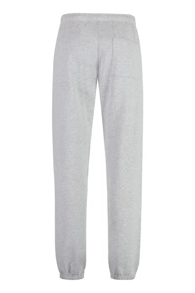 Shop Sporty And Rich Sporty & Rich Cotton Track-pants In Grey