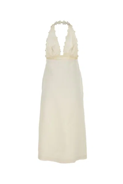 Shop Valentino Garavani Dress In Ivory