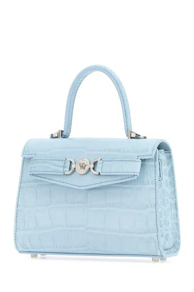 Shop Versace Handbags. In 1vd6p95pastelbluepalladium