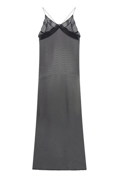 Shop Zadig & Voltaire Zadig&voltaire Silk Slipdress In Grey