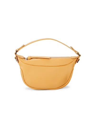 Shop By Far Women's Leather Top Handle Bag In Yellow