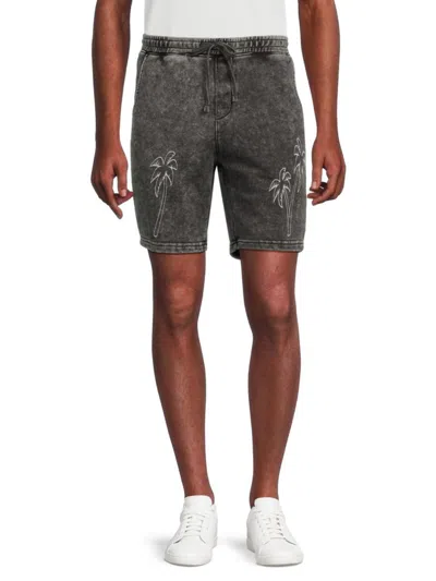 Shop Kinetix Men's Palm Drawstring Shorts In Charcoal