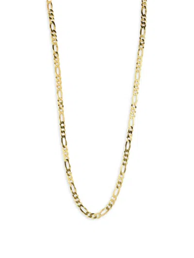 Shop Yield Of Men Men's 18k Yellow Gold Vermeil 24" Figaro Chain Necklace