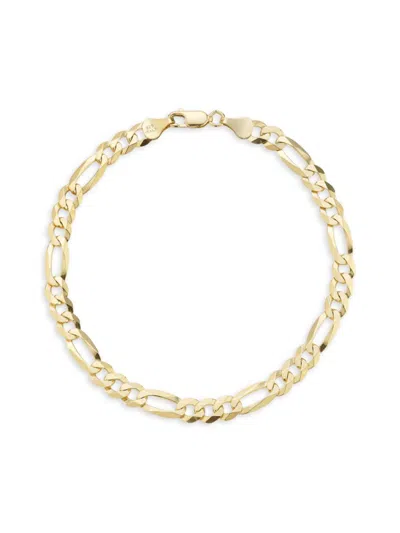 Shop Yield Of Men Men's 18k Yellow Gold Vermeil Figaro Chain Bracelet