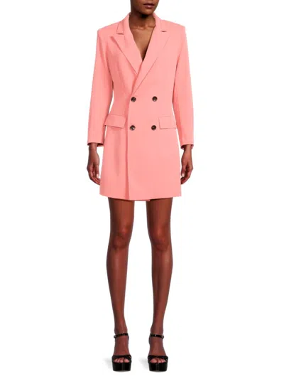 Shop Area Stars Women's Jax Peak Lapel Blazer Mini Dress In Pink