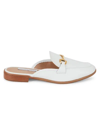 Shop Saks Fifth Avenue Women's Maeve Leather Flats In White