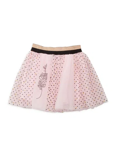 Shop Doe A Dear Little Girl's Dot Print Tutu Skirt In Pink