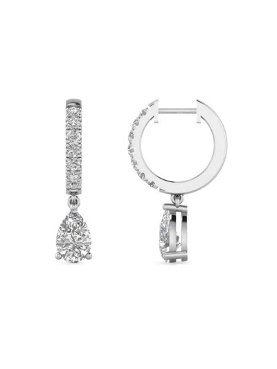 Saks Fifth Avenue Women's 14k White Gold & 2.5 Tcw Lab Grown Diamond Drop Earrings In White Gold