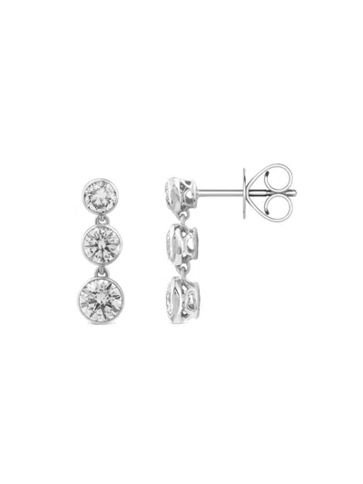 Shop Saks Fifth Avenue Women's 14k White Gold & 1 Tcw Lab Grown Diamond Drop Earrings