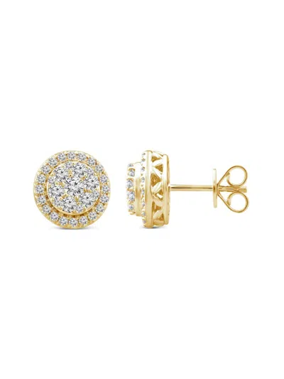 Saks Fifth Avenue Women's 14k Gold & 1.085 Tcw Lab Grown Diamond Stud Earrings In Yellow Gold
