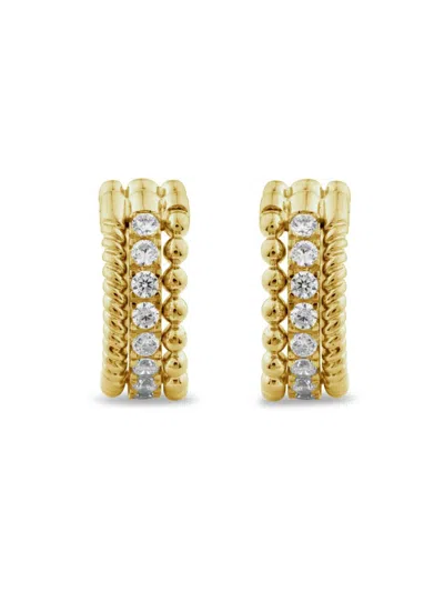 Shop Saks Fifth Avenue Women's 14k Yellow Gold & 0.25 Tcw Lab Grown Diamond Cuff Earring