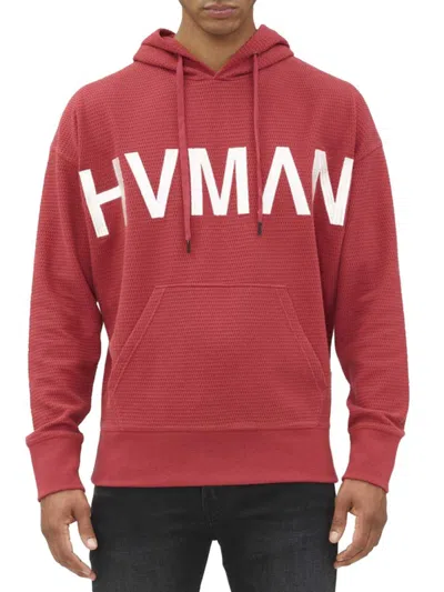 Shop Hvman Men's Rosewood French Terry Logo Hoodie