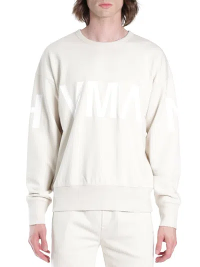 Hvman Logo Crewneck Sweatshirt In Cream