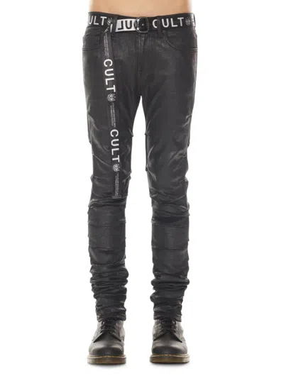 Shop Cult Of Individuality Men's Punk Nomad High Rise Skinny Jeans In Black