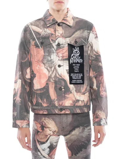 Shop Cult Of Individuality Men's Print Denim Jacket