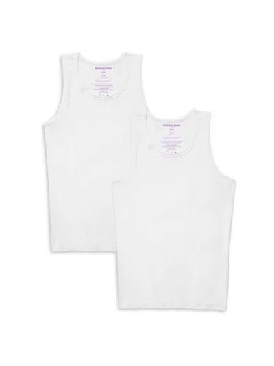 Shop Tommy John Men's 2-pack Classic Fit Solid Undershirts In White