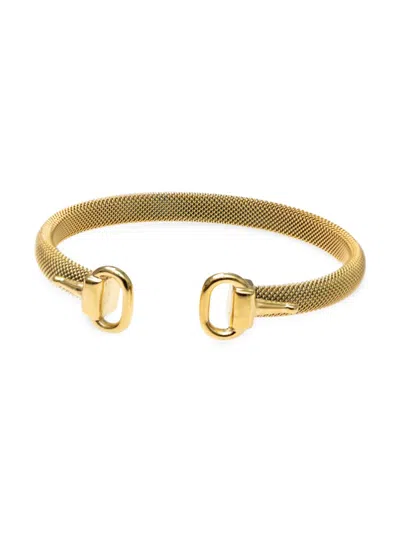 Shop Jean Claude Women's Goldtone Stainless Steel Cuff Bracelet In Neutral