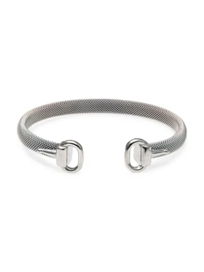 Shop Jean Claude Women's Stainless Steel Cable Bracelet In Neutral
