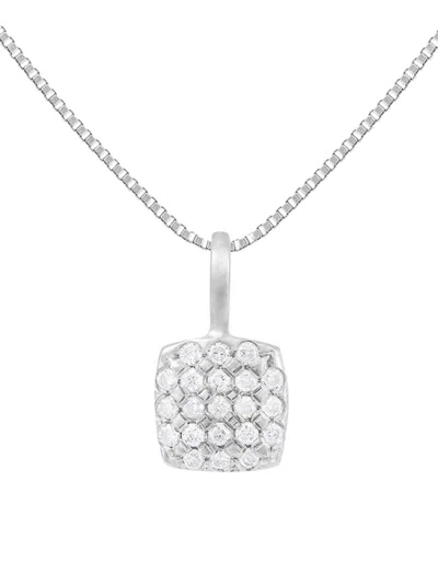 Shop Masako Women's 14k White Gold & 0.10 Tcw Diamond Pendant Necklace/18"