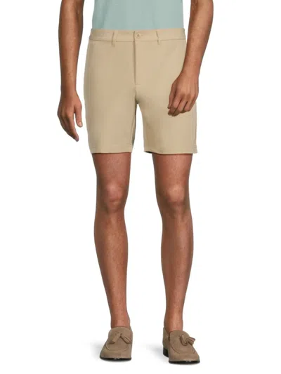 Shop Hedge Men's Traveller Solid Chino Shorts In Wheat