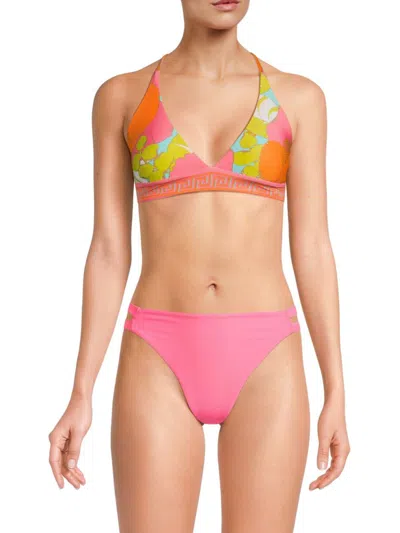 Shop Trina Turk Women's Playa De Flor Halterneck Bikini Top In Neutral