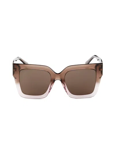 Shop Jimmy Choo Women's Edna 52mm Square Sunglasses In Brown