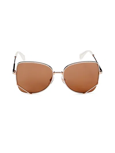 Shop Marc Jacobs Women's 59mm Butterfly Sunglasses In Grey Brown