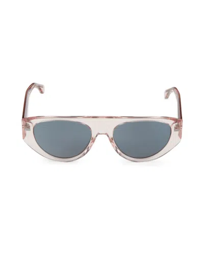 Shop Hugo Boss Men's 56mm Oval Sunglasses In Pink