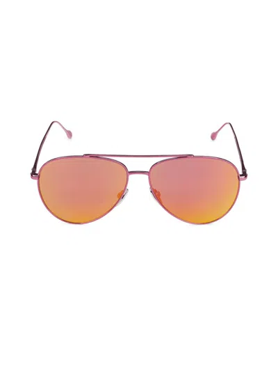 Shop Isabel Marant Women's 60mm Aviator Sunglasses In Orange