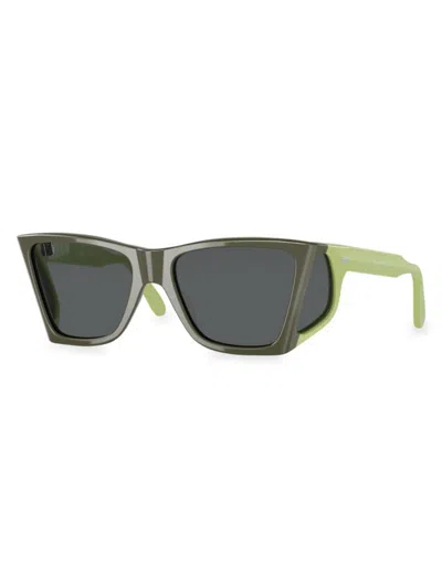 Shop Persol Women's  X Jw Anderson 57mm Cat Eye Colorblock Sunglasses In Neutral