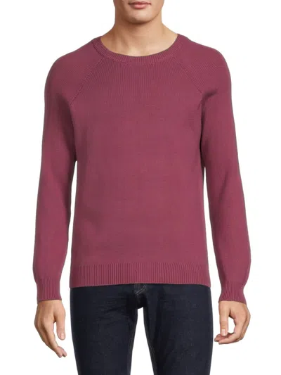 Shop Truth By Republic Men's Solid Raglan Sleeve Sweater In Dusty Rose