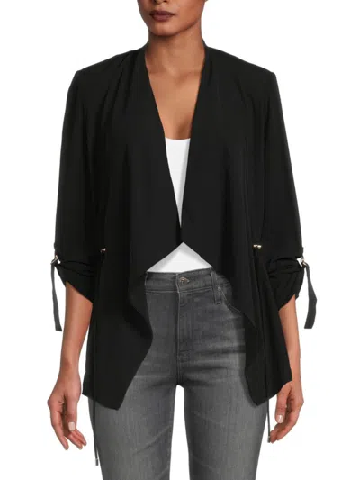 Shop Premise Women's Open Front Jacket In Black